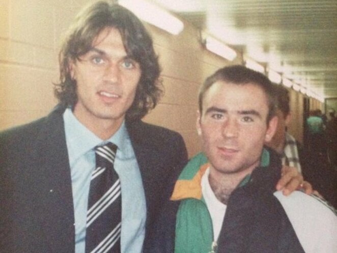 Paolo Maldini ir Rimantas Žvingilas | asmeninio archyvo nuotr.