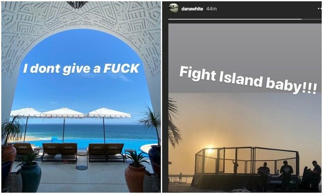 Dana White'o žinutės | „Twitter“ nuotr. Dana White'o žinutės | „Twitter“ nuotr.