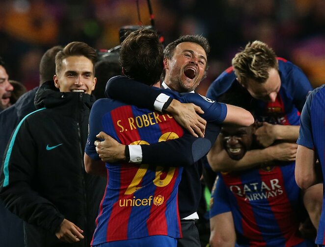 „Barcelona“ triumfo akimirka | Scanpix nuotr. „Barcelona“ triumfo akimirka | Scanpix nuotr.