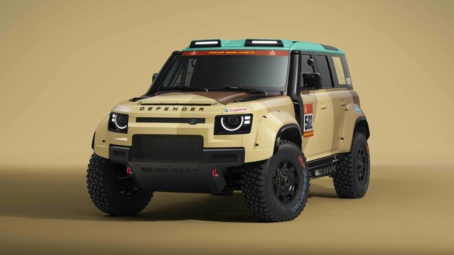 Pristatytas Roko Baciuškos „Defender Dakar D7X-R“ automobilis | Komandos nuotr.